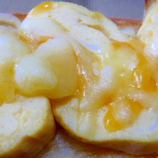 ♥　チーズとろ～り！だし巻き玉子トースト　♥